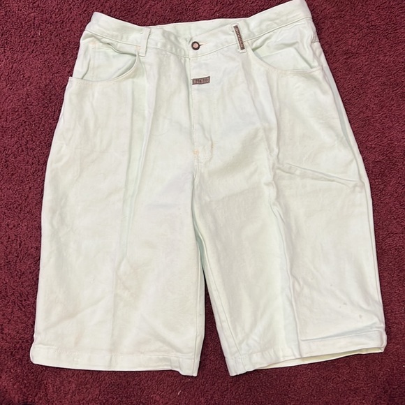 Mens Wicked lime green jean shorts size 36 NWOT ! - Picture 4 of 6
